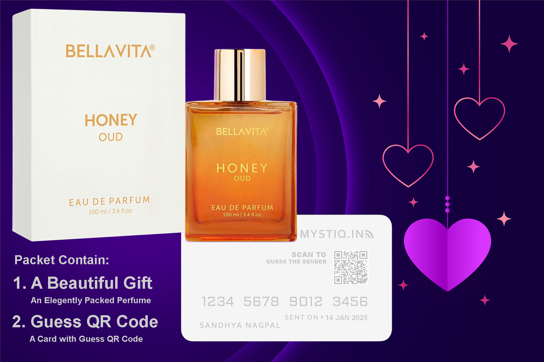 Mystery Box for Him - A Thoughtful Surprise with Your Message & Guessing QR Card